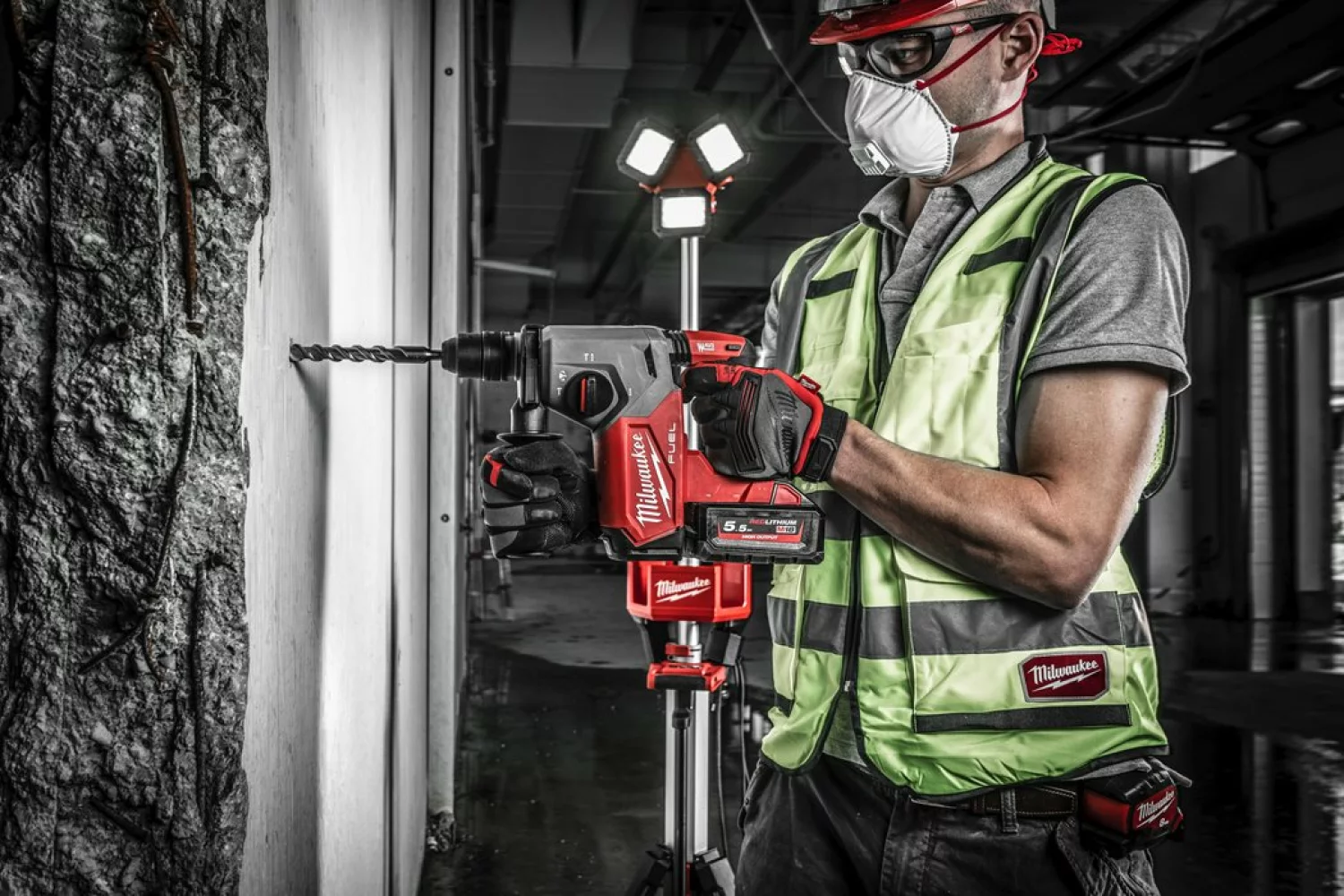 Milwaukee M18 FHX-0X 18V Li-ion Accu SDS-plus boorhamer body in HD Box-image