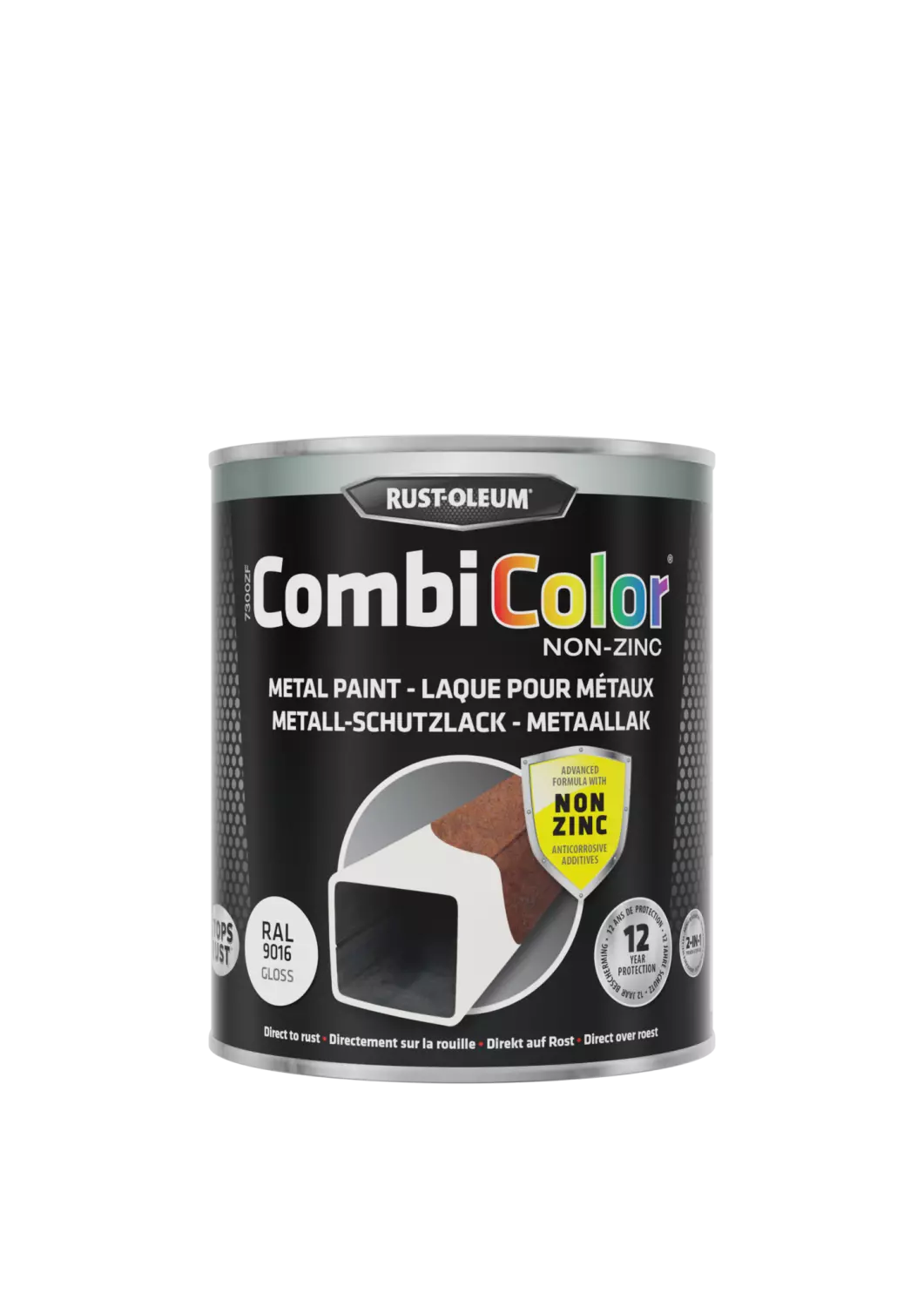 Rust-Oleum Combicolor Hoogglans Zinkvrij - RAL 9016 verkeerswit - 0,75L-image