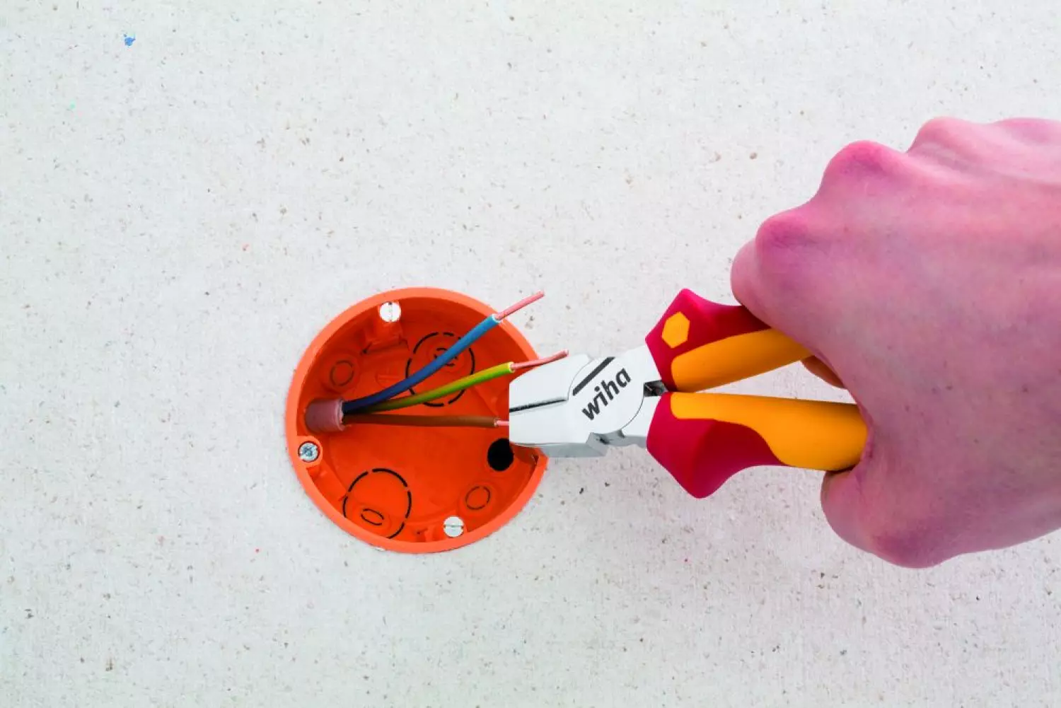 Wiha 38853 Pince d'installation TriCut Professional electric 1/4" - 170 mm-image