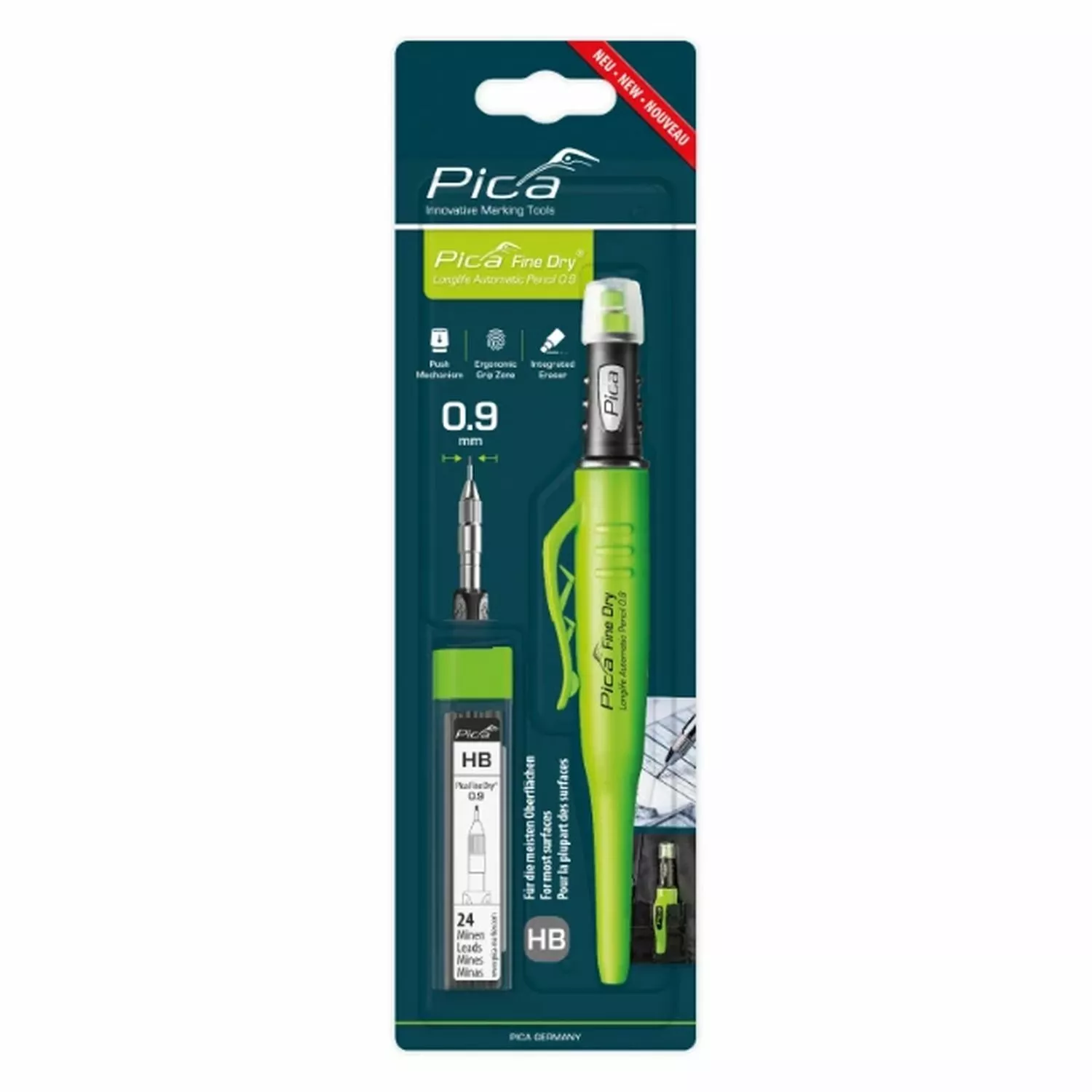 Pica Fine Dry 70703 Set (Marqueur + Recharge HB)-image