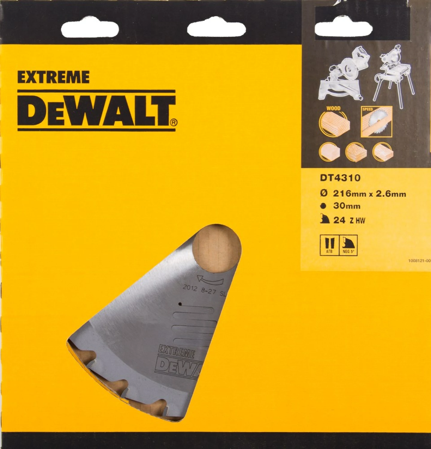 DeWALT DT4310 Extreme Cirkelzaagblad - 216 x 30 x 24T - Hout / Laminaat-image