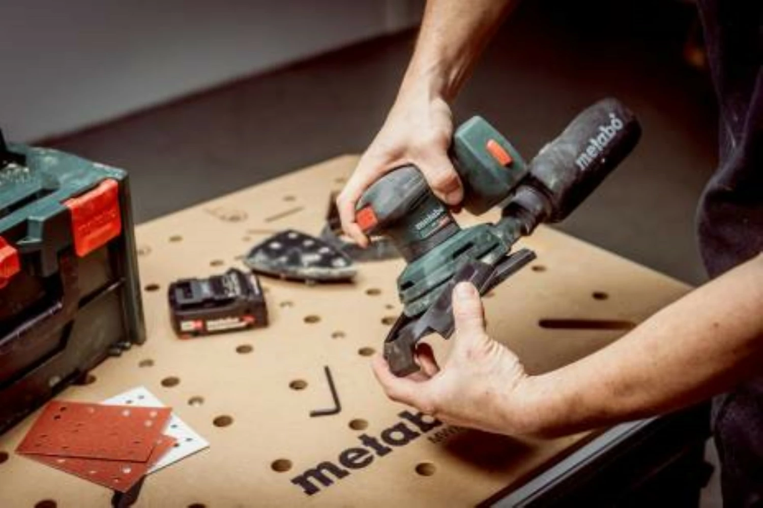 Metabo SM 18 LTX BL 18V Li-ion Battery Multi Sander Body in MetaBox-image