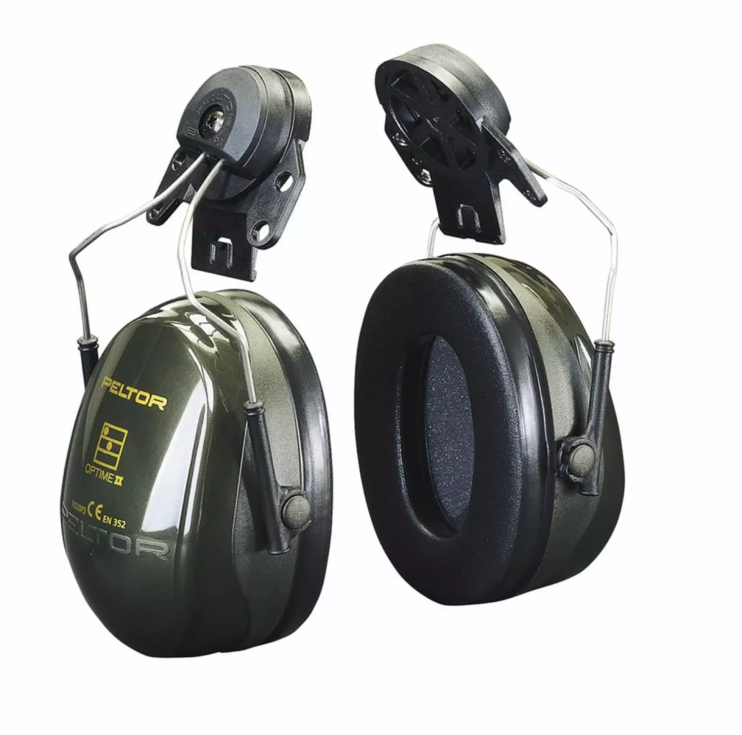 3M Coquilles antibruit  PELTOR™ Optime™ II - 30 dB - vert - montées sur casque - H520P3E-410-GQ-image