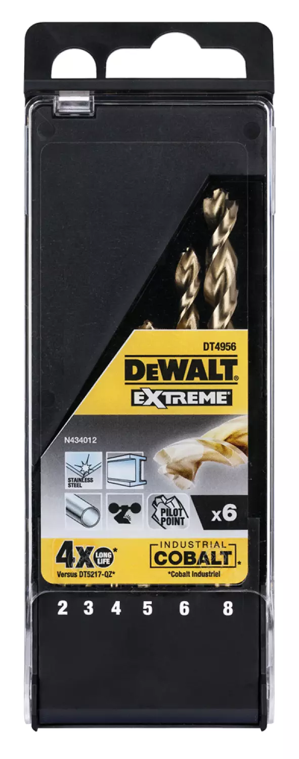 DeWALT DT4956 6-Parties Percettes en métal dans la cassette-image
