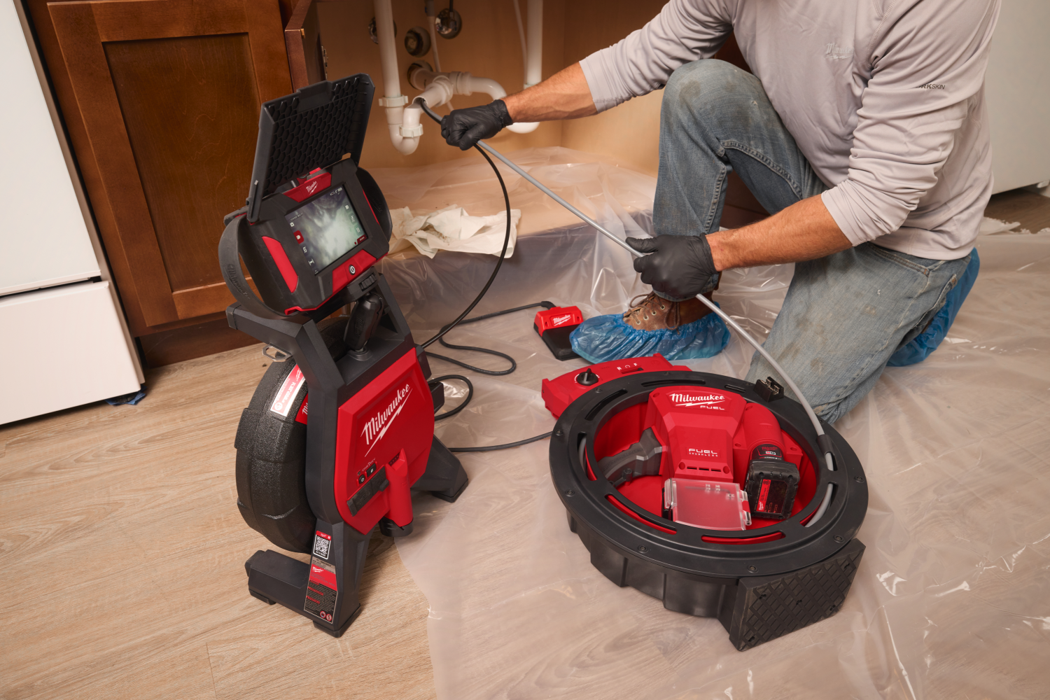 Milwaukee M12 SICO20-0 12V Li-ion accu Riool inspectiecamera HDR - 18mm x 20m-image