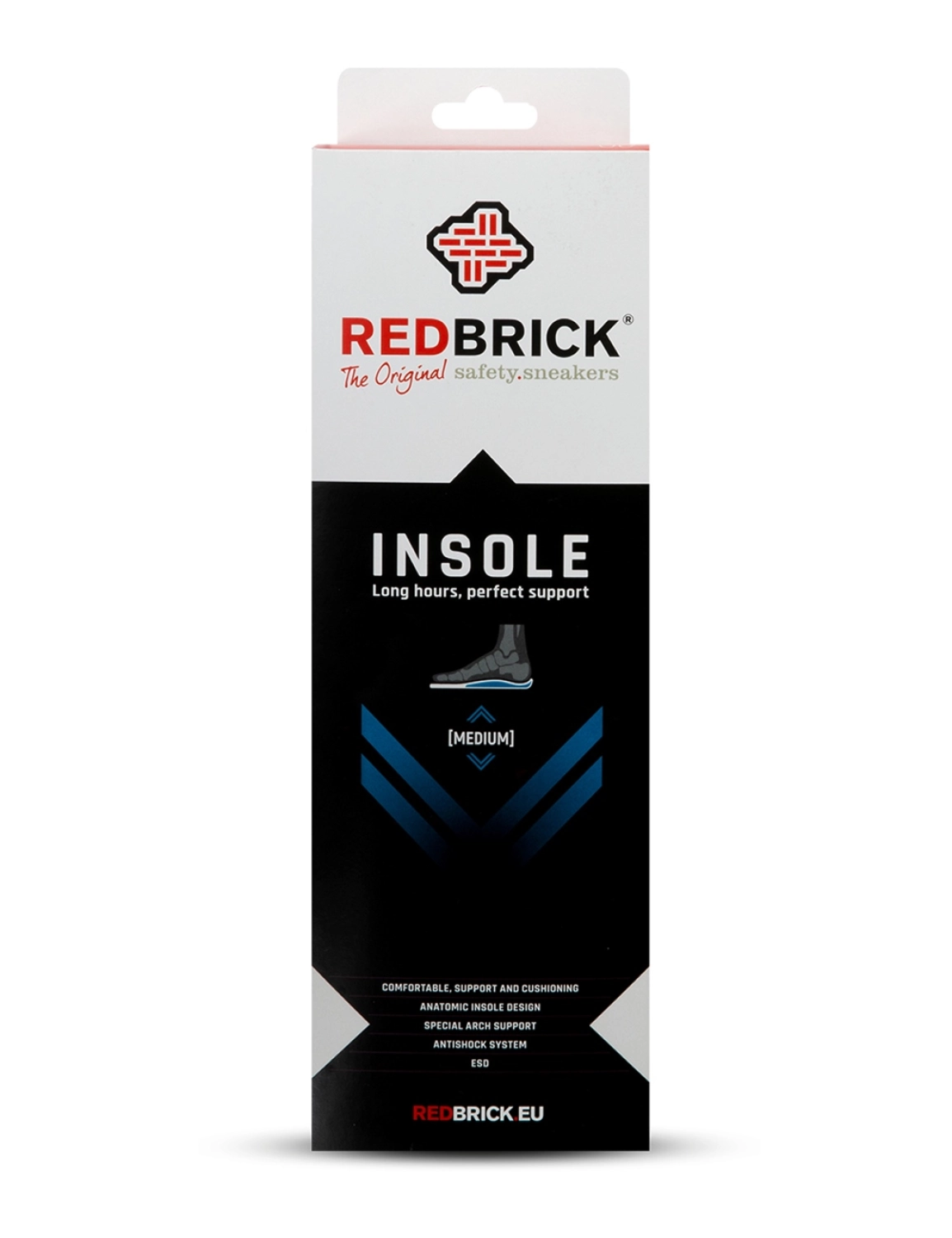 Redbrick 1000034043 Inlegzool medium - Zwart - Maat 43 (1 paar)-image