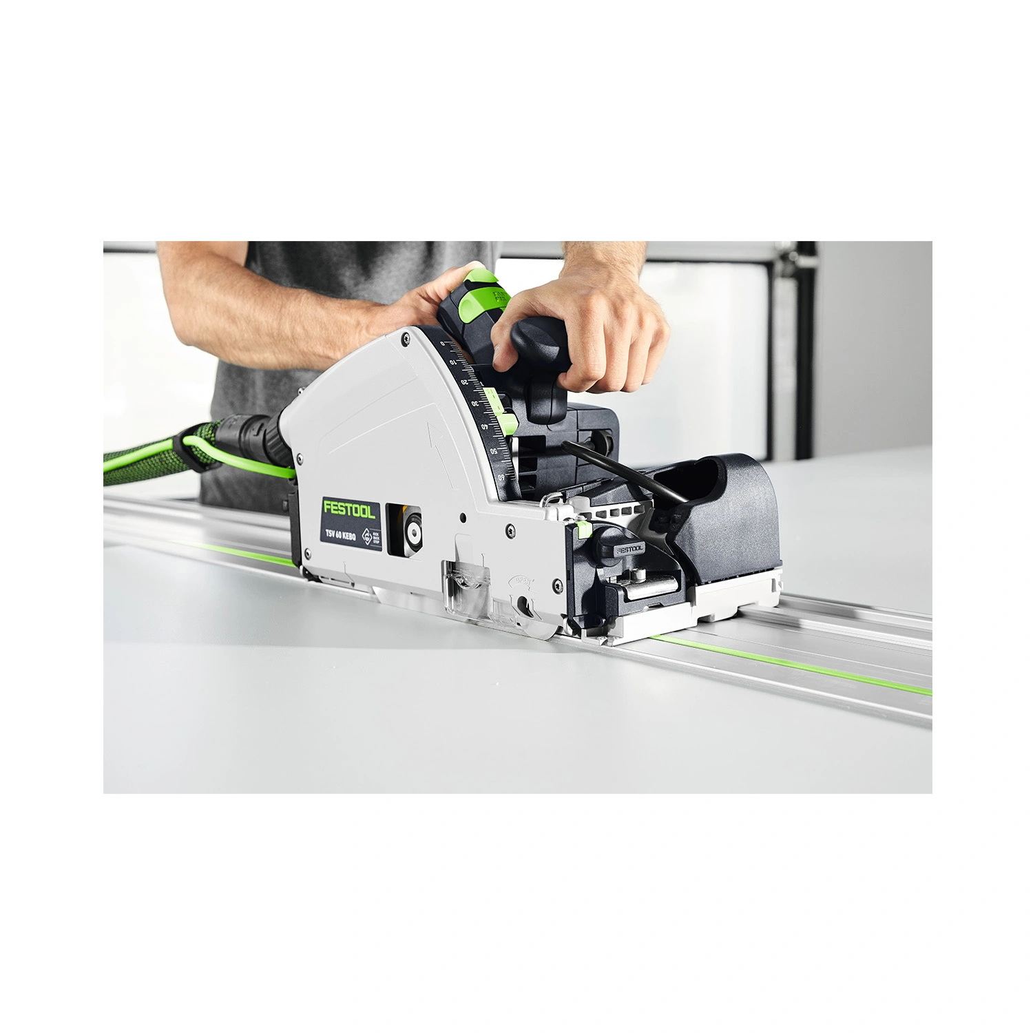 Festool TSV 60 KEBQ-Plus Invalzaag met voorritsfunctie incl, cirkelzaagblad in systainer - 1500W