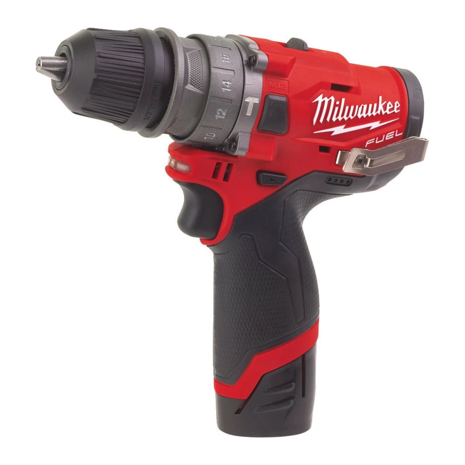 Milwaukee M12 FPDX-202X 12V Li-Ion accu Boor-/schroefmachine set (2x 2.0Ah accu) in HD-Box - koolborstelloos-image