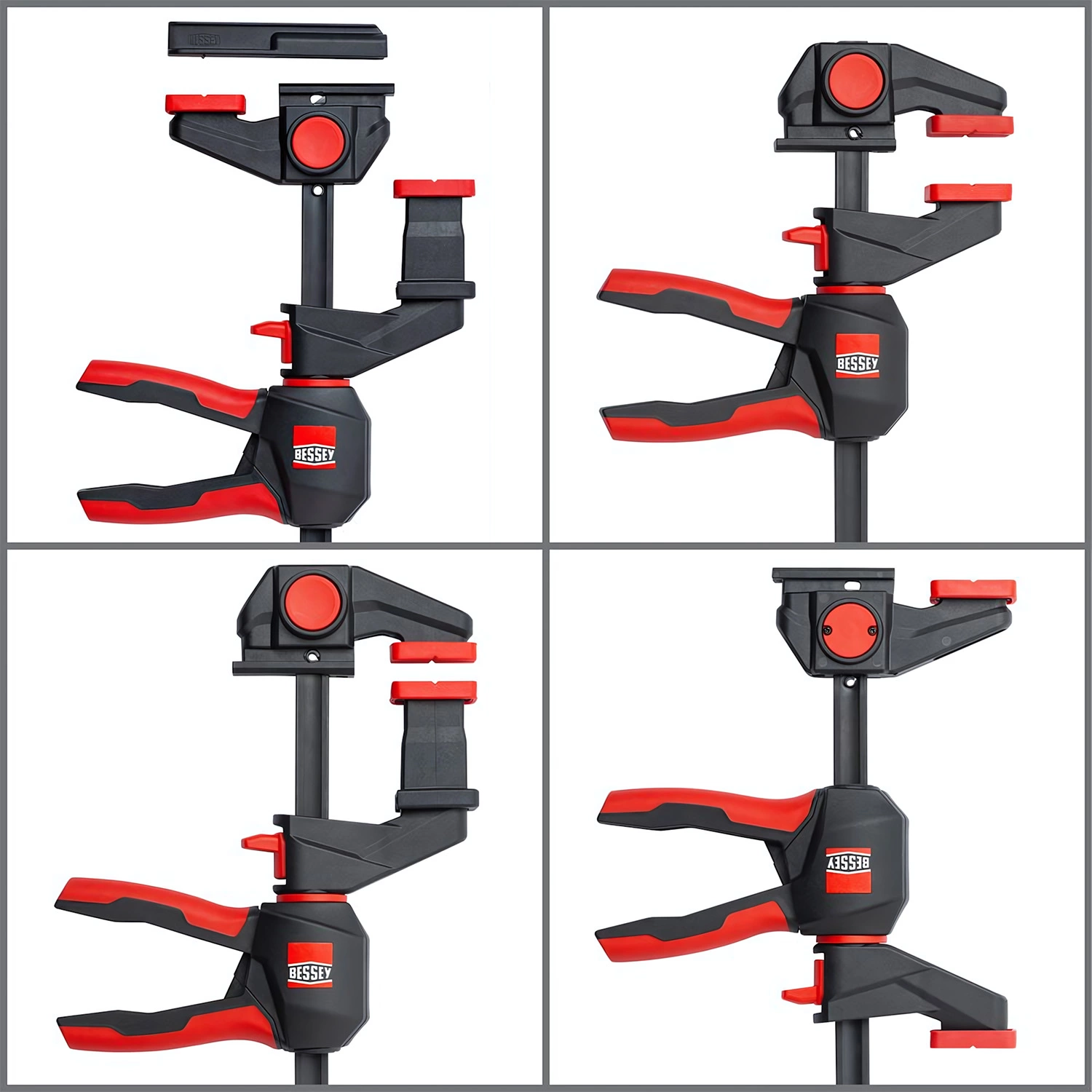 Bessey EZR360-15SET Jeu de serre-joints à une main pour rails de guidage - 150 x 60mm