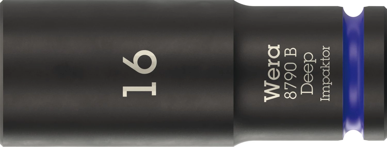 Wera 05005557001 8790 B Impaktor Deep Lange Krachtdop - 3/8" - zeskant - 16 x 63mm-image