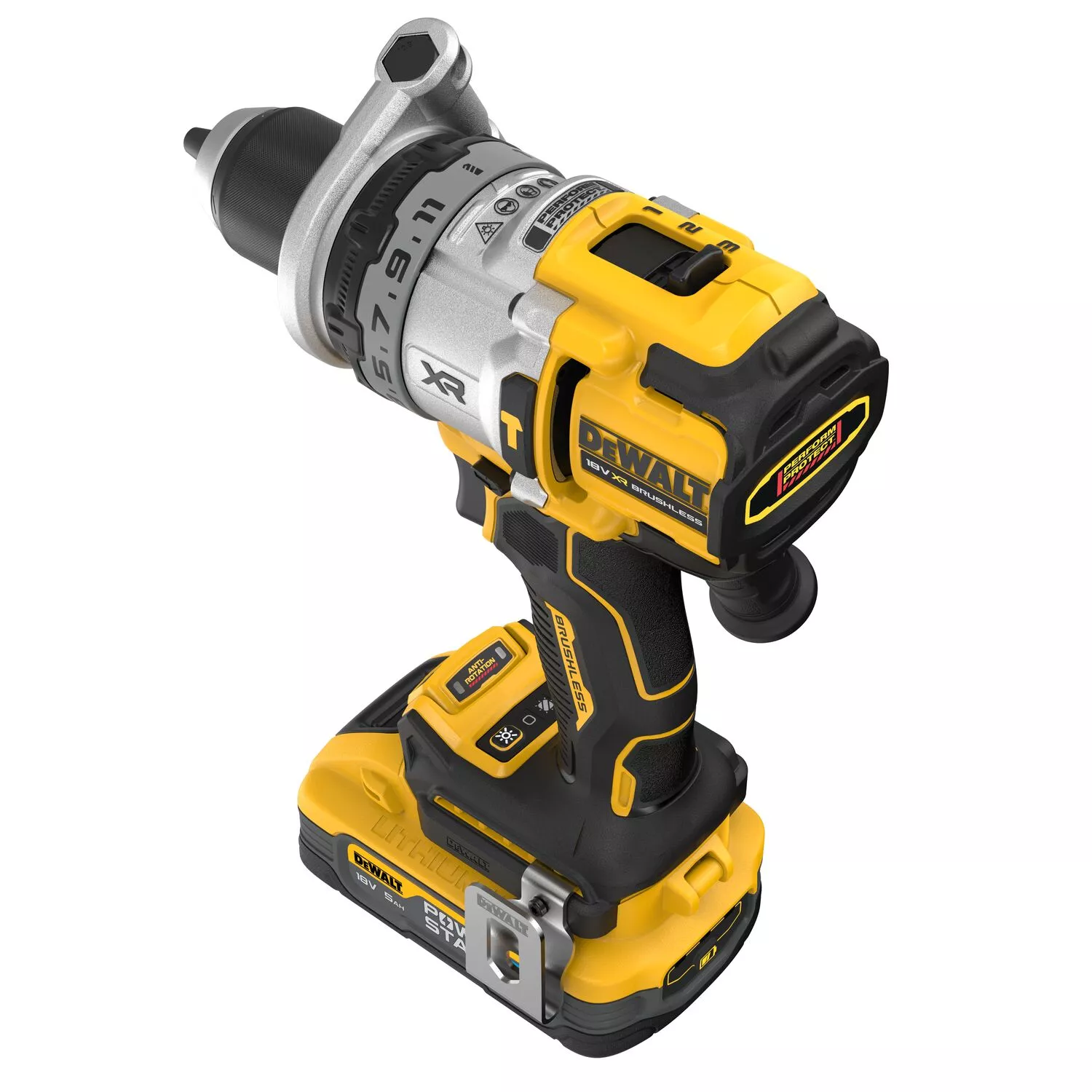 DeWALT DCD1007H2T 18V Li-ion accu klopboor-/schroefmachine set (2x 5.0Ah accu) in TSTAK - 169Nm-image