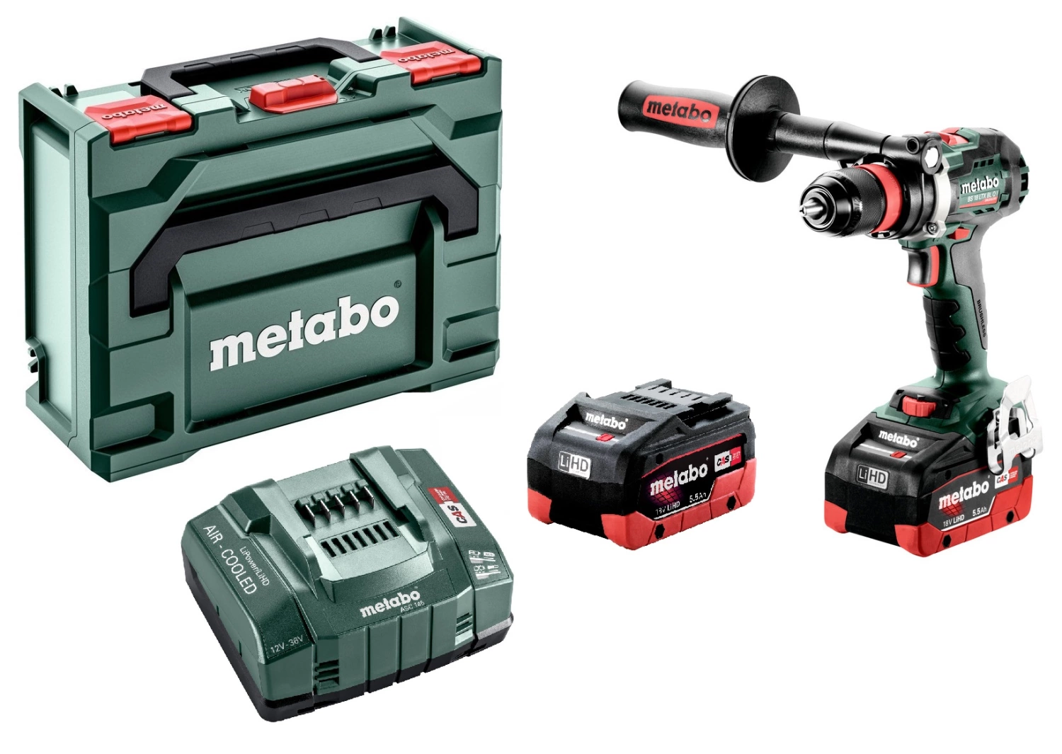 Metabo BS 18 LTX BL Q I 18V Li-ion accu boor-/schroefmachine set (2 x 5.5 Ah LiHD accu) in metaBOX- koolborstelloos - 602359659-image