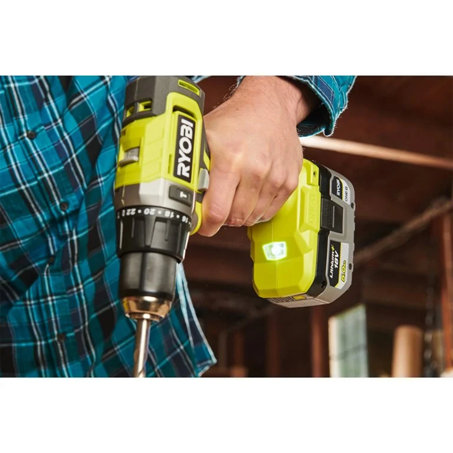 Ryobi RPD18-2C20S 18V Li-ion Accu Perceuse-Visseuse Set (1x 2.0 Ah) - 52Nm-image