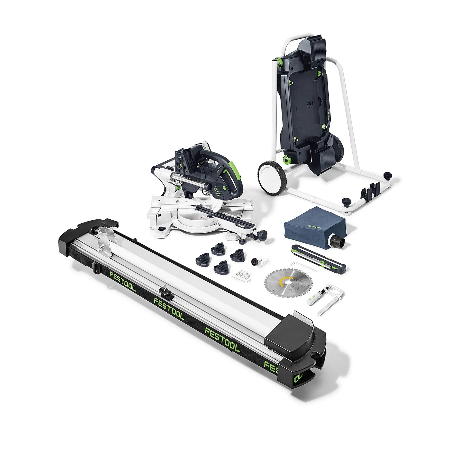 Festool 578755 KAPEX KSC 60 EB-Basic-Set-UG Li-ion accu afkortzaag set incl. onderstel - 216mm