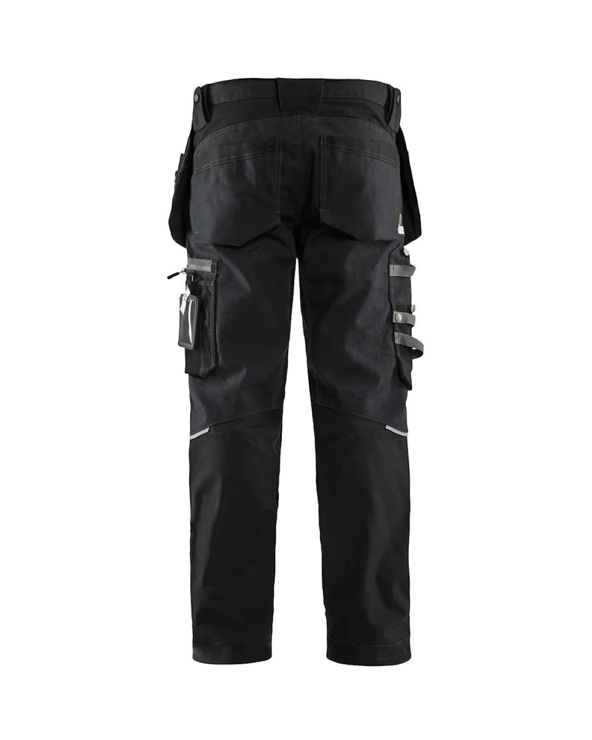 Blåkläder 1599 Pantalon de travail avec empiècements stretch et poches à clous - noir - taille 46 (S)-image