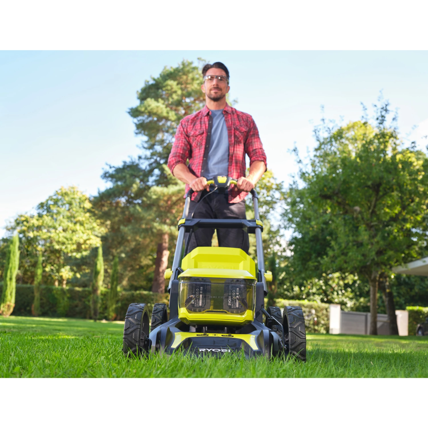 Ryobi RY18LMX46A-250 Tondeuse à gazon sans fil 18V Li-ion (2x batterie 5.0Ah) - 46cm-image