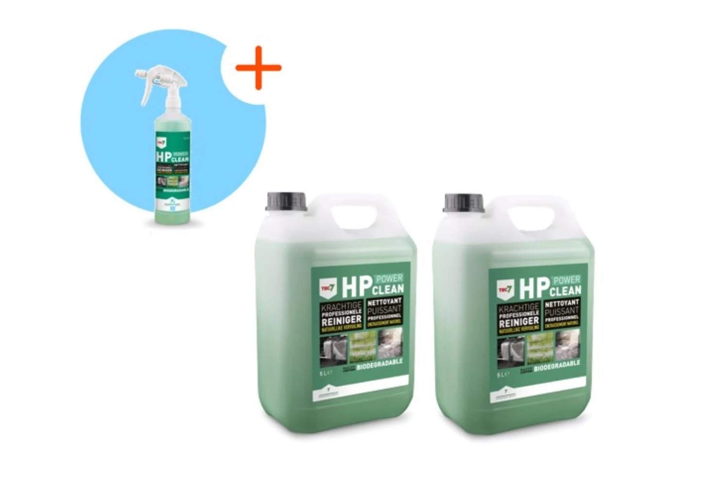 TEC7 HP Clean Nettoyant - 5 L - 2 pièces - avec bouteille de 1 L gratuite-image