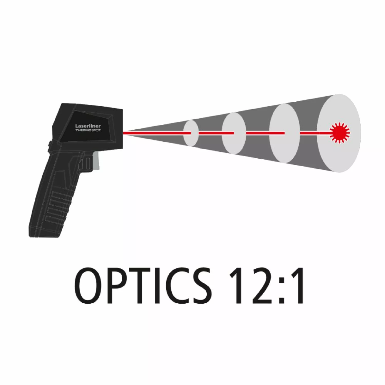Laserliner 082.441A - Appareil de mesure infrarouge ThermoSpot-image