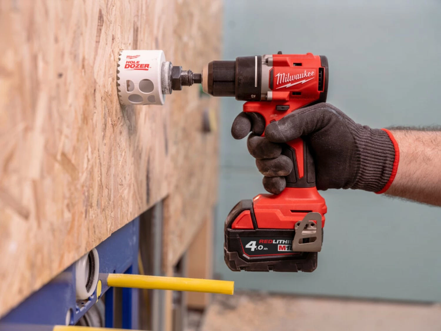 Milwaukee M18 BLDDRC-402C Perceuse-visseuse (2x batterie 4.0Ah) - sans charbon - en coffret-image