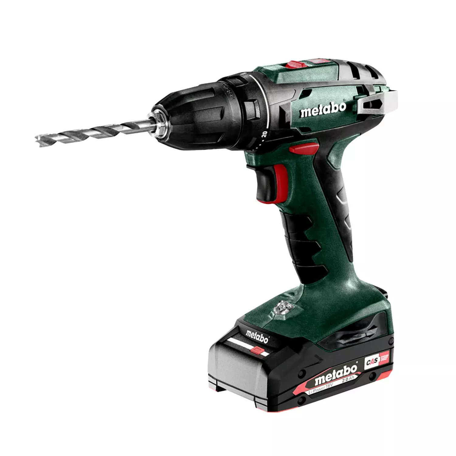 Metabo Comboset 2.3.2. 18V Li-ion Accu-Perceuse et Ensemble de Marteau-Perforateur (2x2.0Ah) dans MetaBOX-image