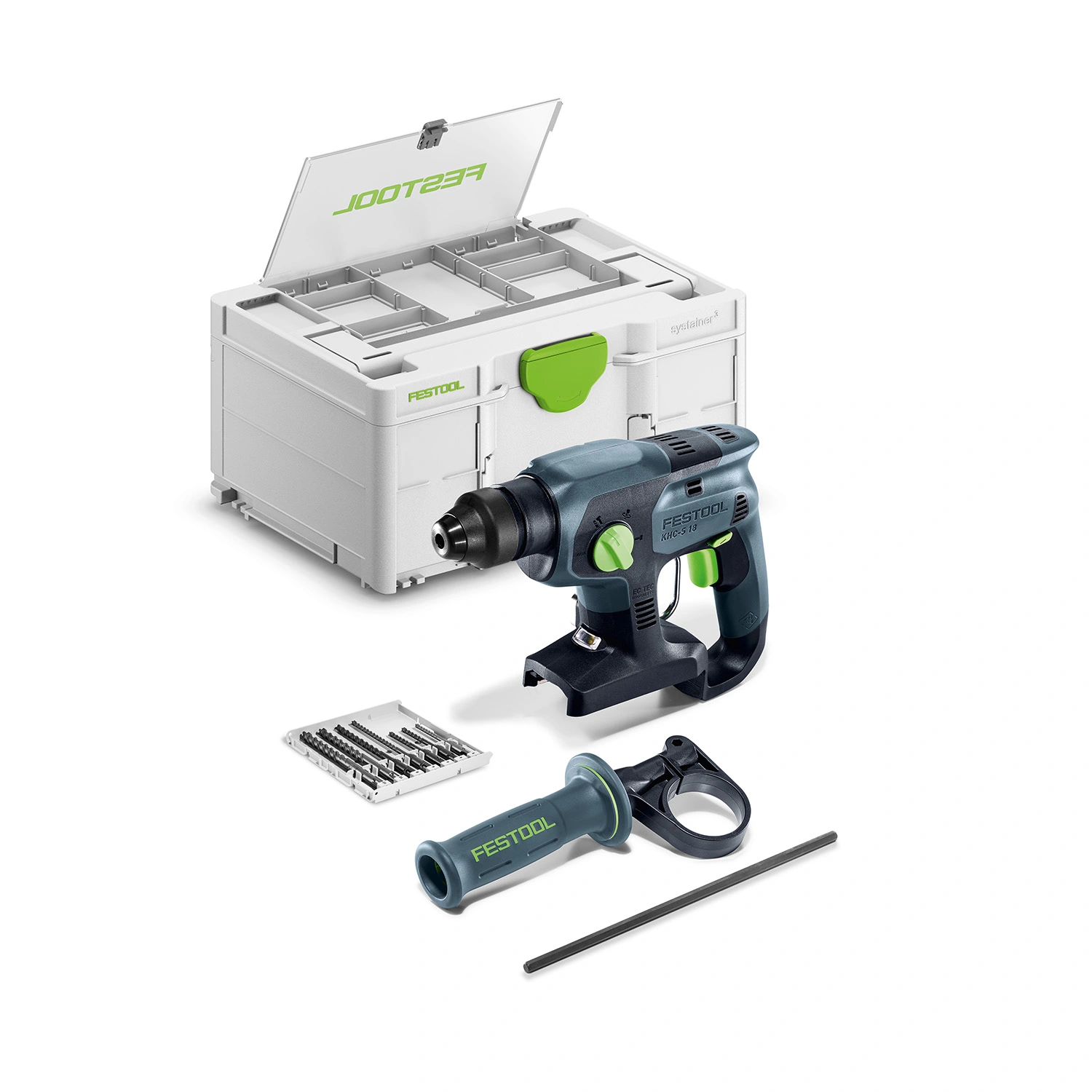Festool 578748 KHC-S 18-Basic-Set 18V Li-ion accu combihamer met boorcassette in systainer