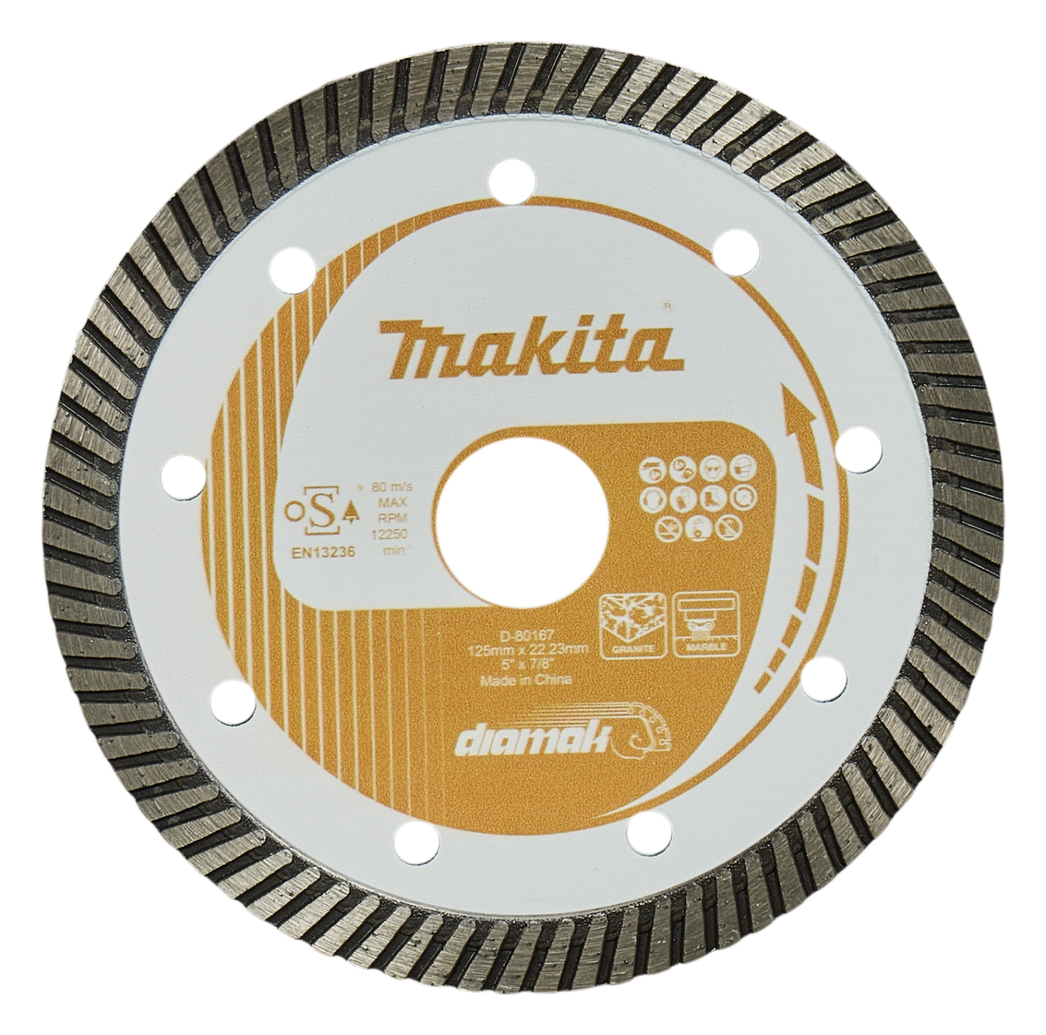 Makita D-80167 Diamantschijf - 125 mm - 22,23 mm-image