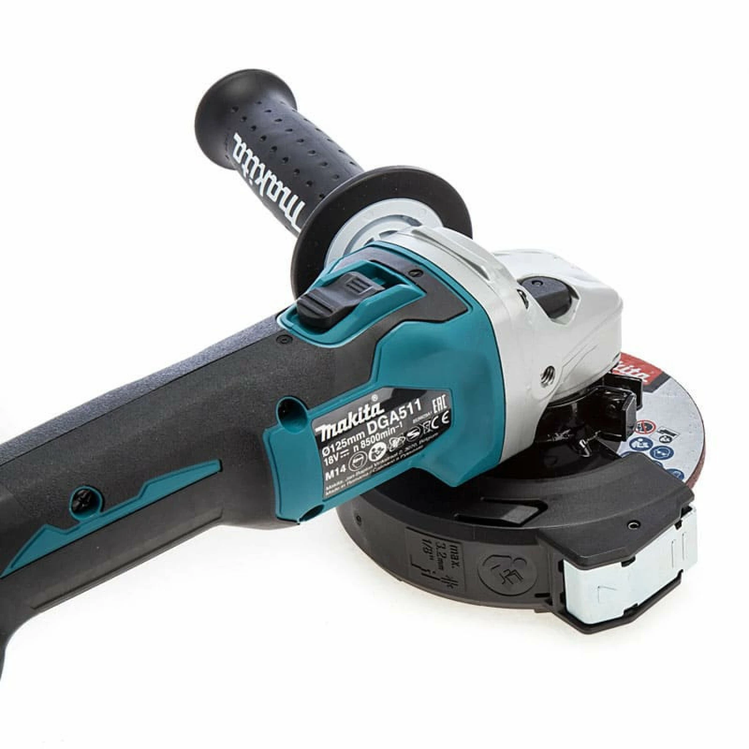 Makita DGA511Z 18V Li-Ion Accu haakse slijper body - 125mm - koolborstelloos-image