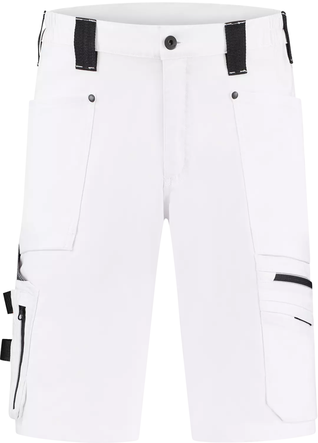 Workman 9083 STRETCH Bermuda Werkbroek P2S - Wit / Grijs - Maat 60 (44/36)-image