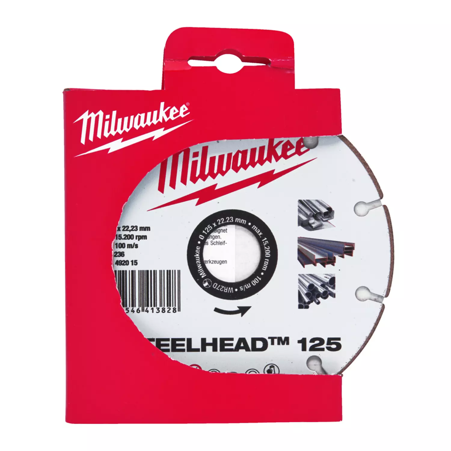 Milwaukee 4932492015 Disque abrasif diamanté x VitesseCross Steelhead™ - 125mm-image