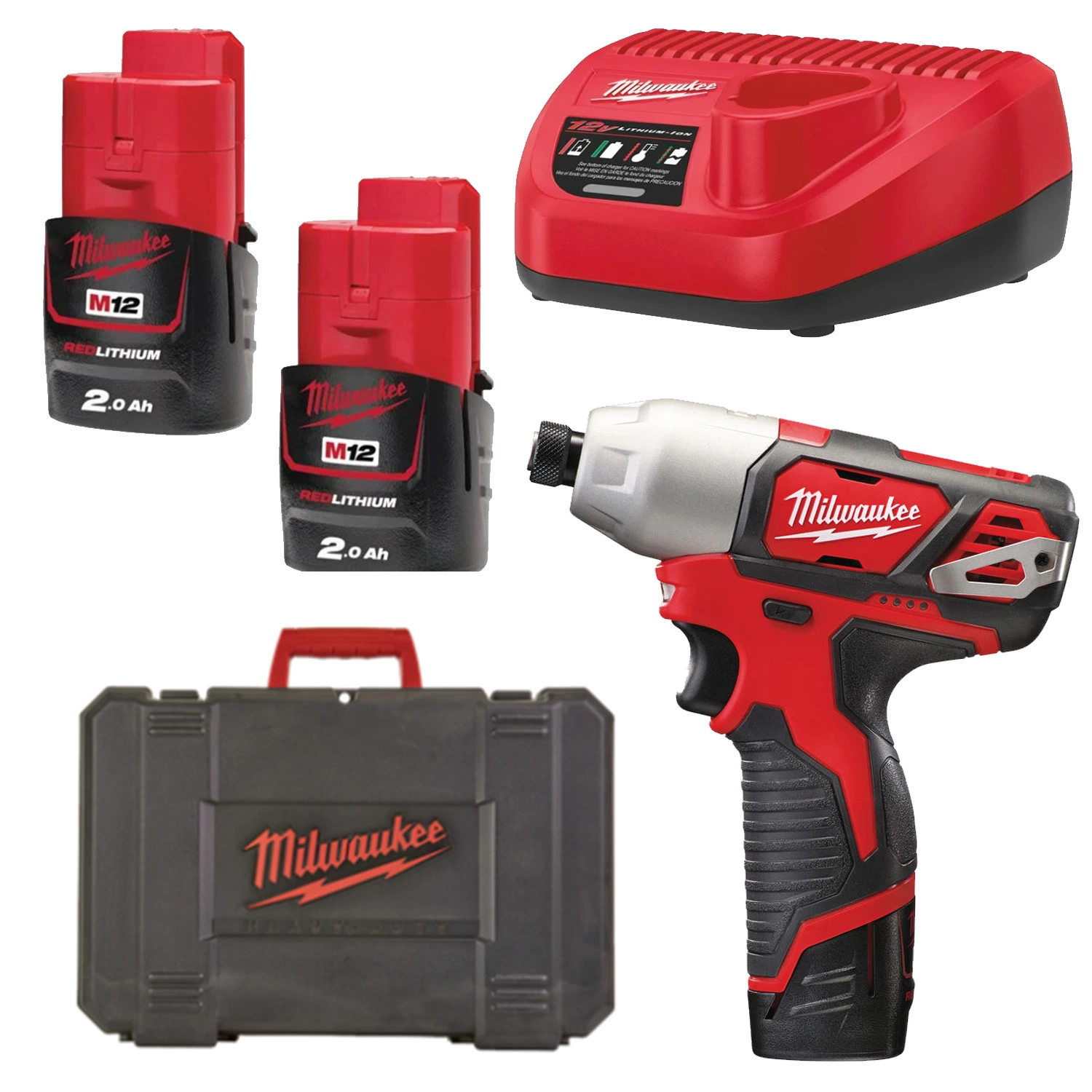 Milwaukee M12 BID-202C Li-Ion visseuse à chocs sous-compacte - 12V-image