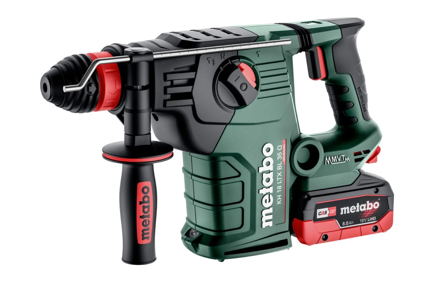 Metabo KH 18 LTX BL 35 Q 18V Li-ion accu combihamer set (2x 2.0Ah accu) in MetaBox - 4.2J-image