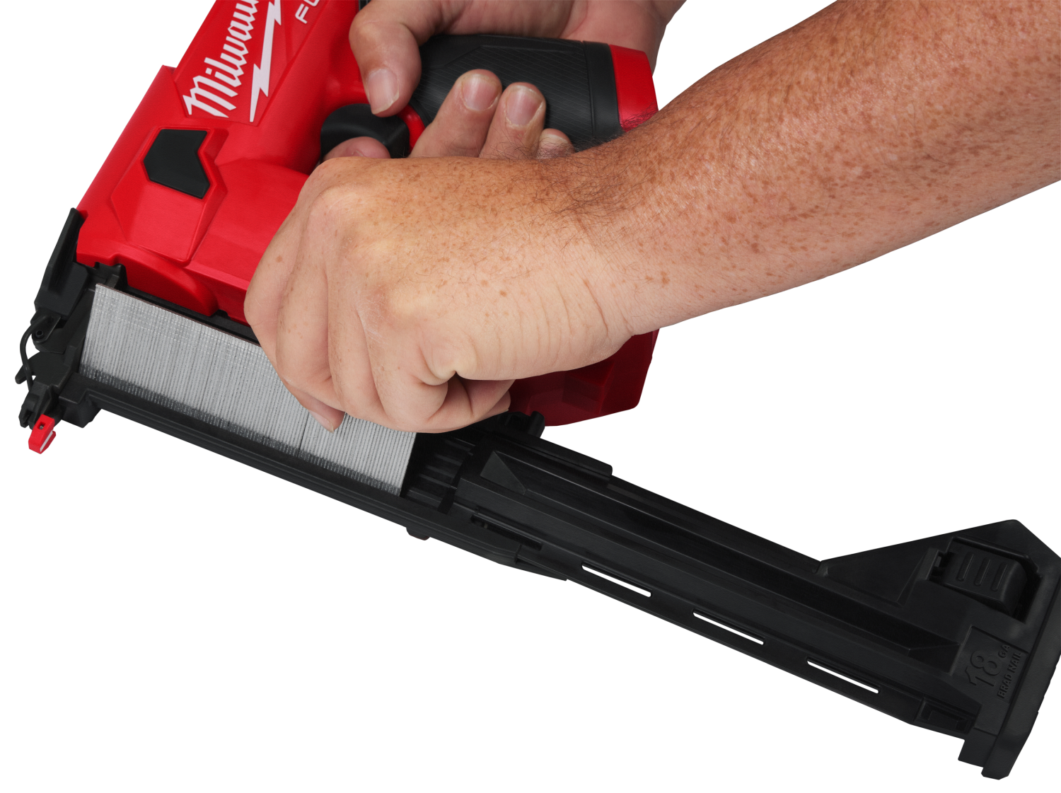 Milwaukee M12 FCN18GS-202X 12V Li-ion Cloueuse droite set (2x batterie 2,0Ah) en coffret HD - 18Ga-image