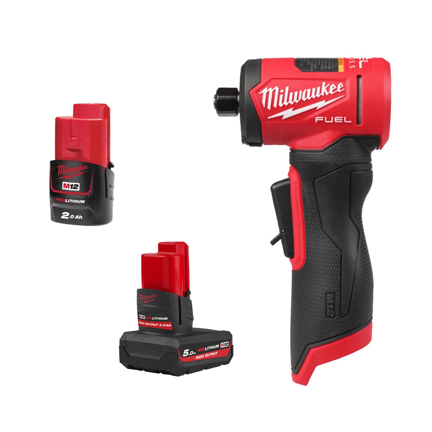 Milwaukee M12 FDGA2-522B Kit meuleuse d'angle sans fil 12 V Li-ion (1 batterie 5,0 Ah + 1 batterie 2,0 Ah) dans un sac-image