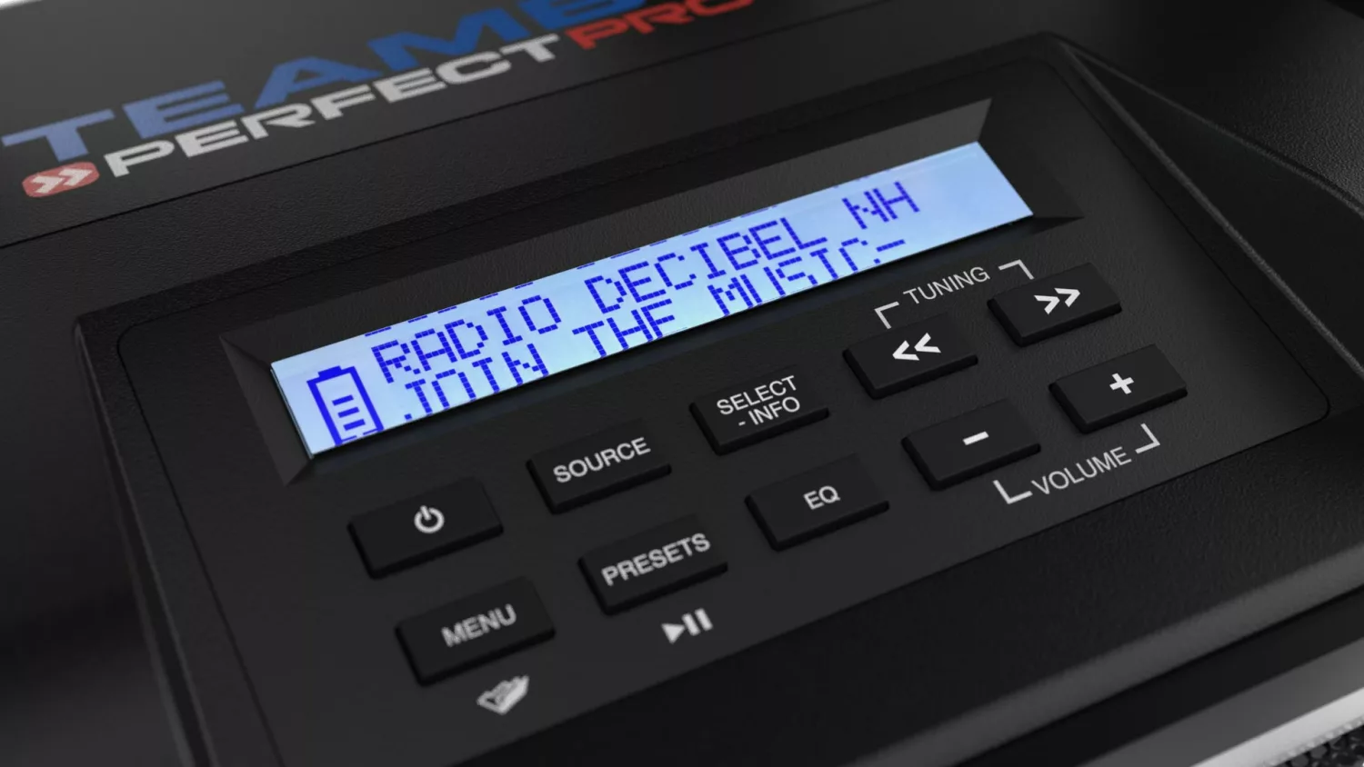 PerfectPro TEAMBOX TBX2 Bouwradio - FM RDS - DAB+ - Bluetooth - AUX In - Oplaadbaar (ingebouwde Lithium accu)-image