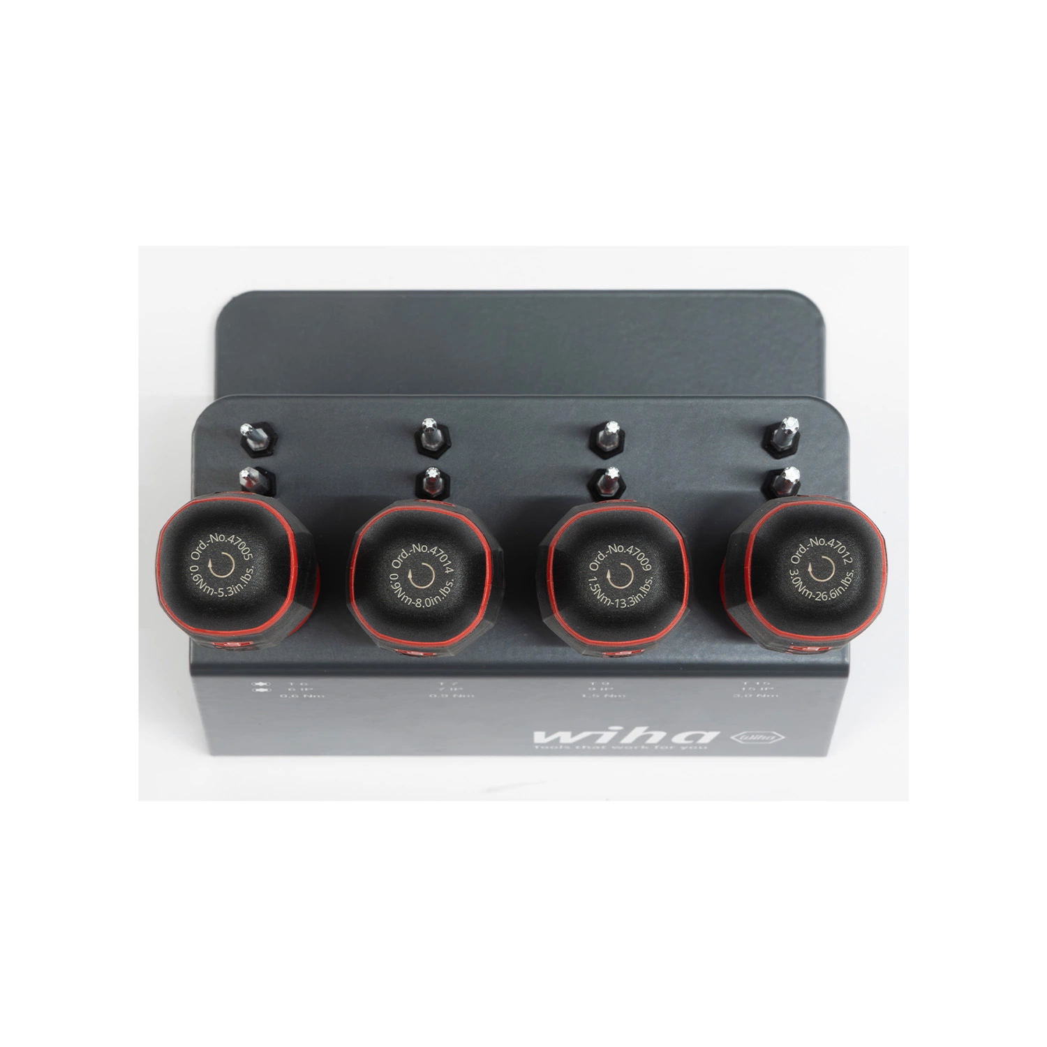 Wiha 47196 Kit de tournevis dynamométriques 13 pièces easyTorque 2 dans un support d'établi - TX/TX PLUS