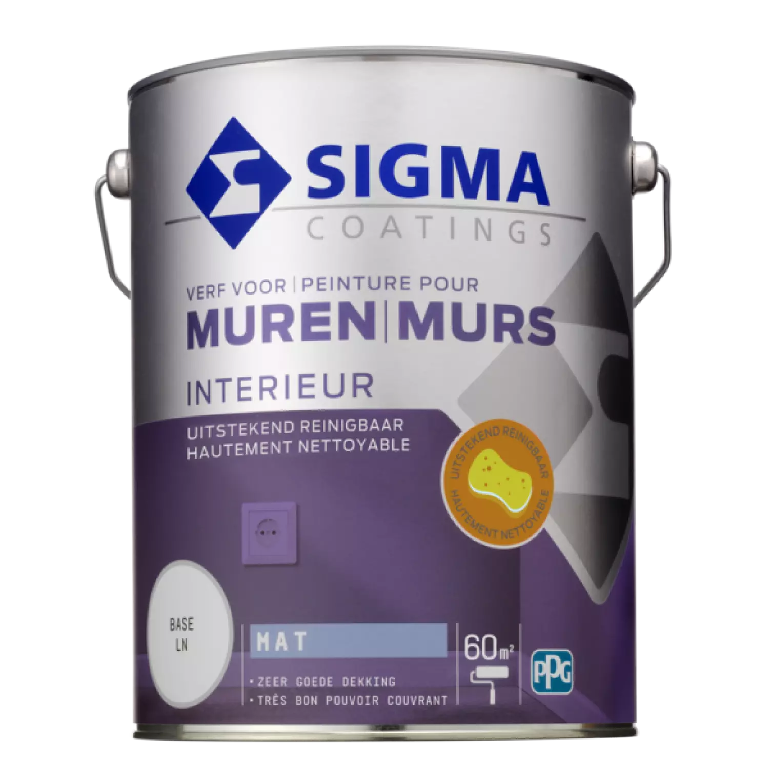 Sigma Muurverf reinigbaar mat - op kleur gemengd - 5L-image