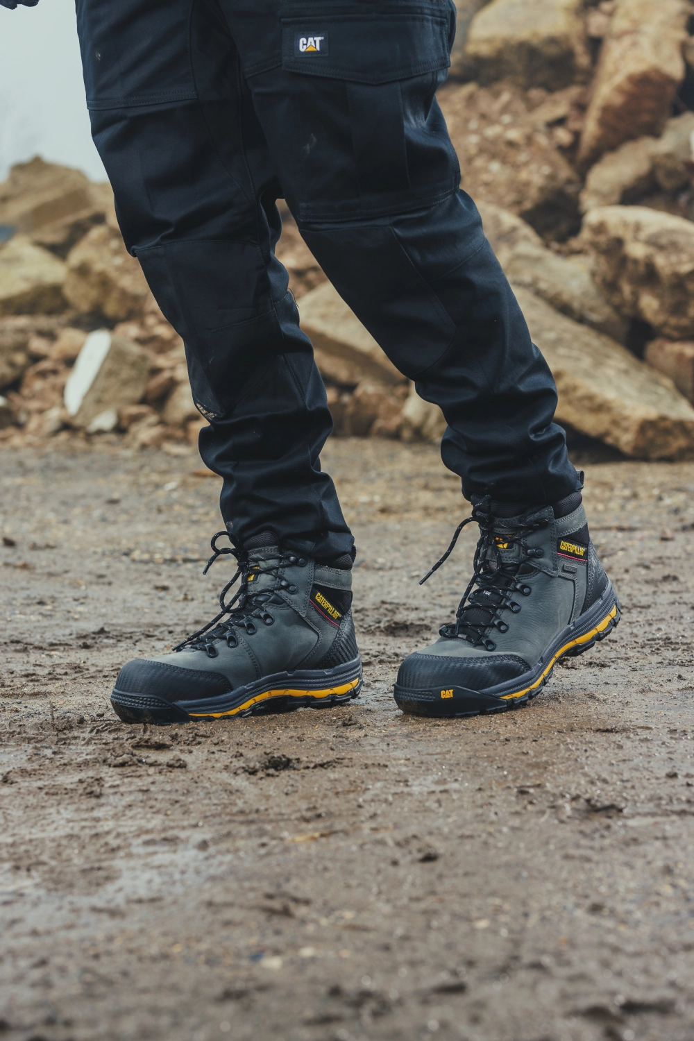Caterpillar Munising Chaussure de sécurité S3 Dark Shadow - Taille 47 - UK 13-image