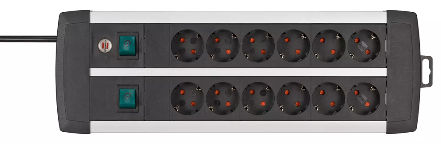 Brennenstuhl 1391000912 12 Voudige stekkerdoos - 1,5m x 33cm - Antraciet-image