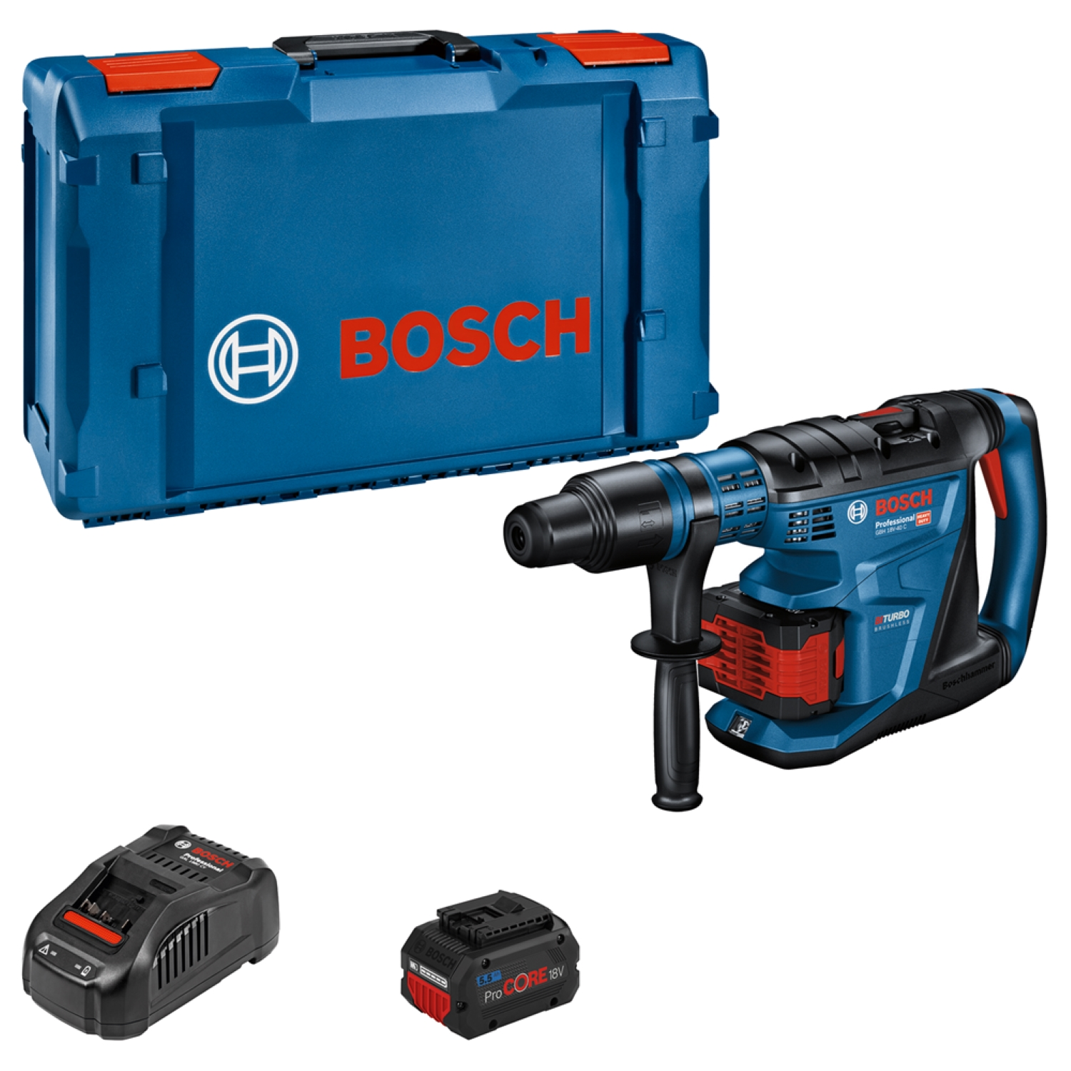 Bosch GBH 18V-40 C 18V Li-ion Accu boorhamer set (2x 5.5 Ah) in XL-Boxx - 9J - 40mm-image