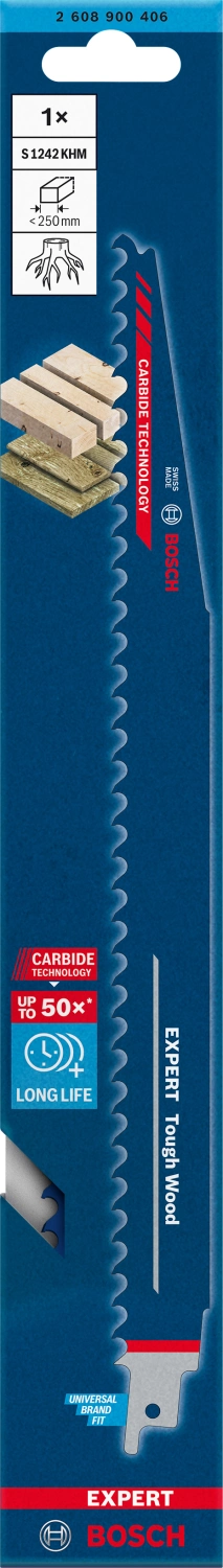 Bosch 2608900406 EXPERT Reciprozaagblad S1242KHM Tough Wood-image