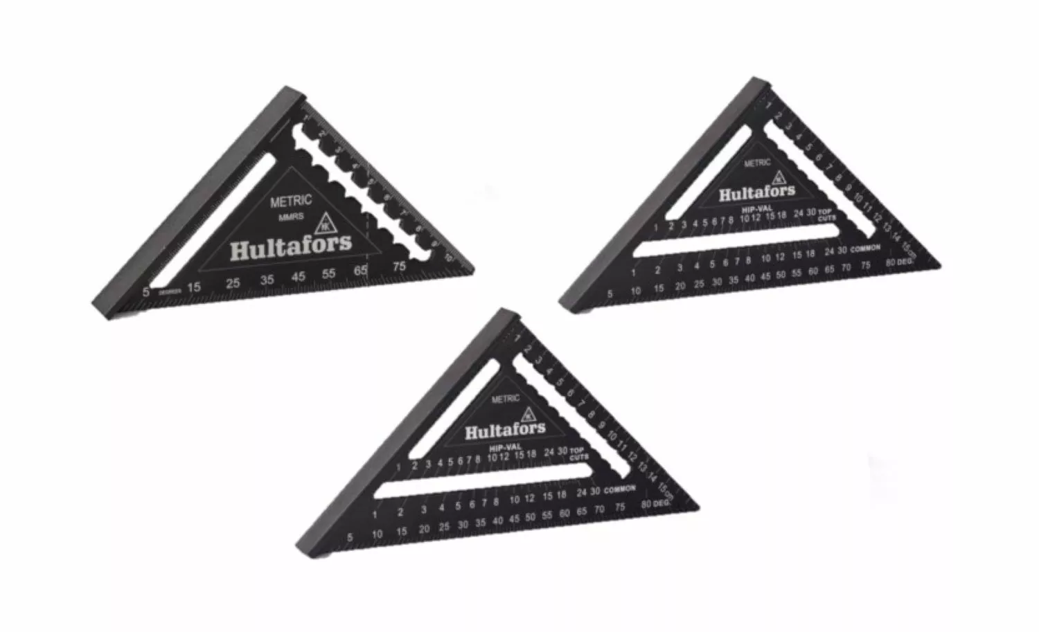 Hultafors Équerre métrique pour charpente - 11 / 18 / 30 cm-image