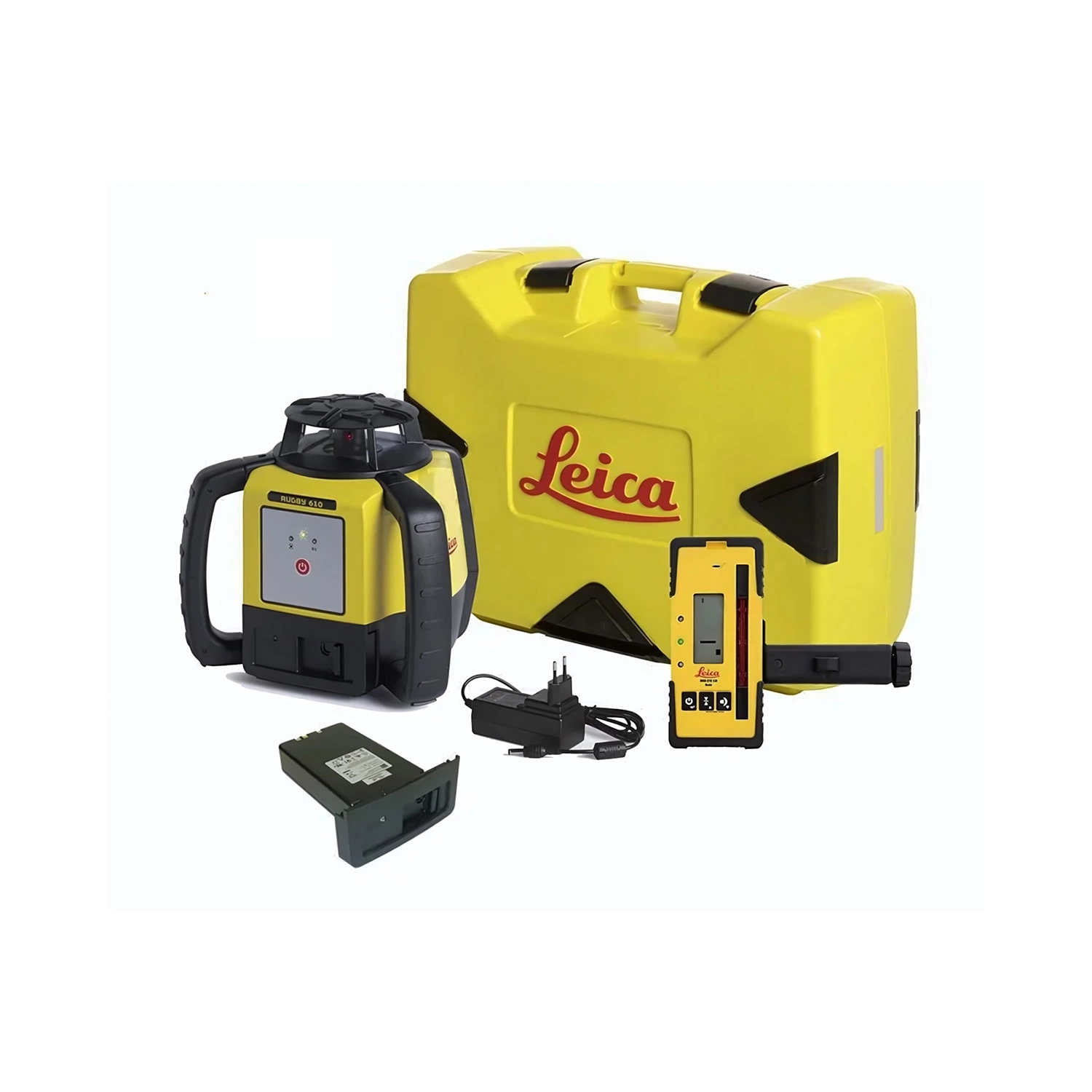Leica Rugby 610 Roterende Laser incl. ontvanger in koffer - Rood - 800m - IP67-image