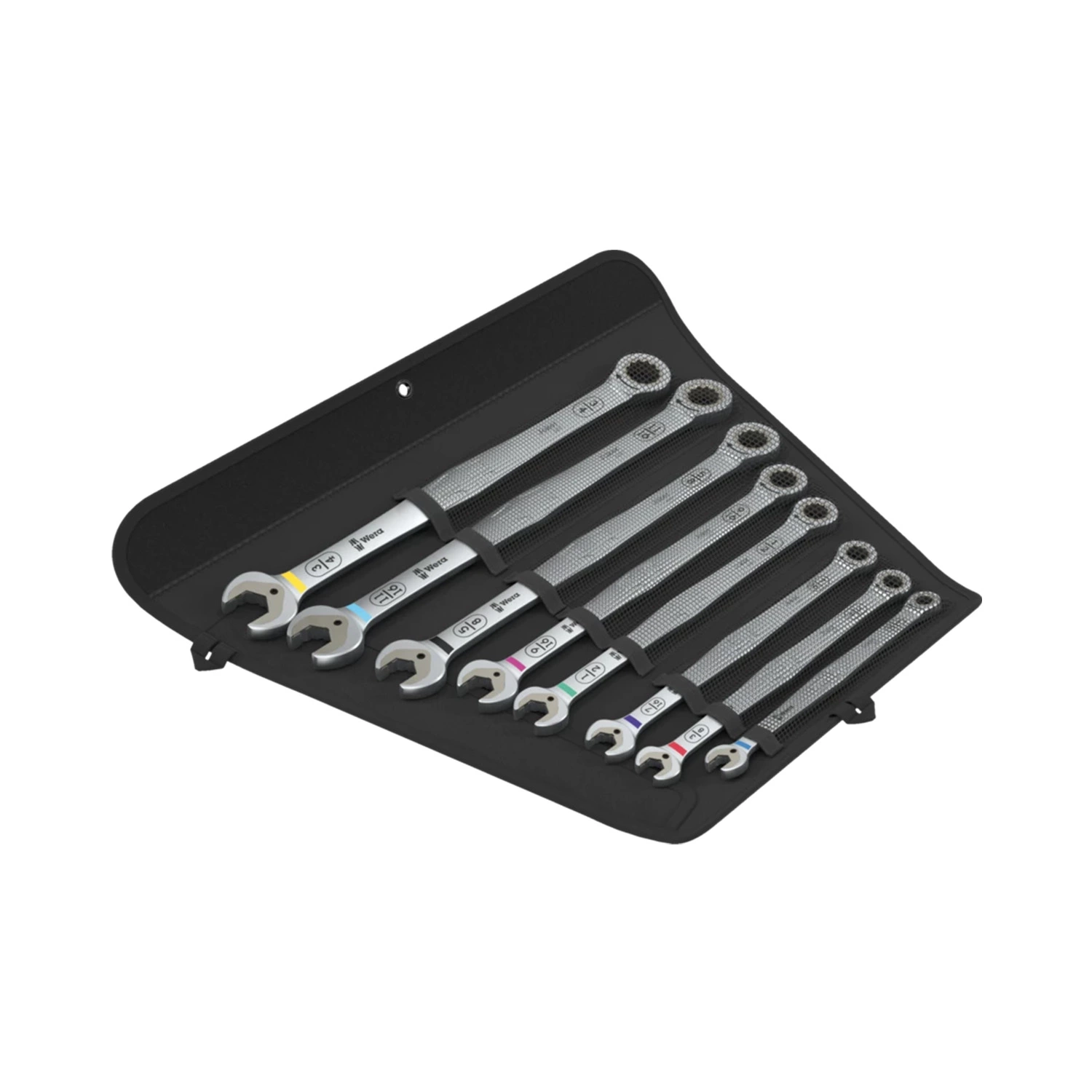 Wera 05020385001 8-delige 6007 Joker Imperial 8 Set 1 Steek-/ringratelsleutelset in etui - inch