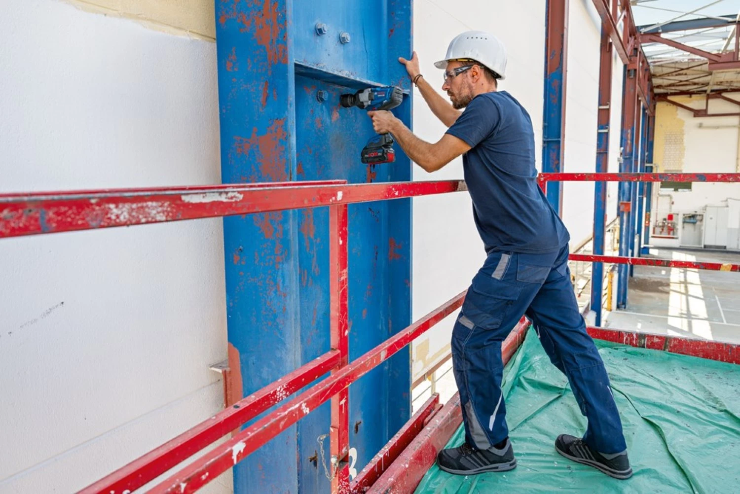 Bosch GDS 18V-1600 HC 18V accu slagmoersleutel set (2x 8.0Ah) in L-Boxx - 1600 Nm-image