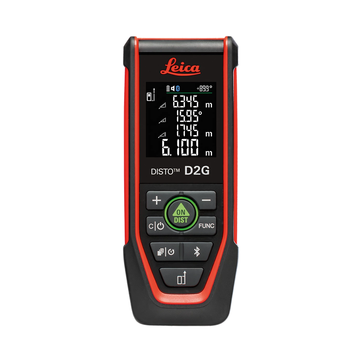 Leica D2G-2 Afstandsmeter in tas - Bluetooth / NFC - groen - 150m - IP54-image