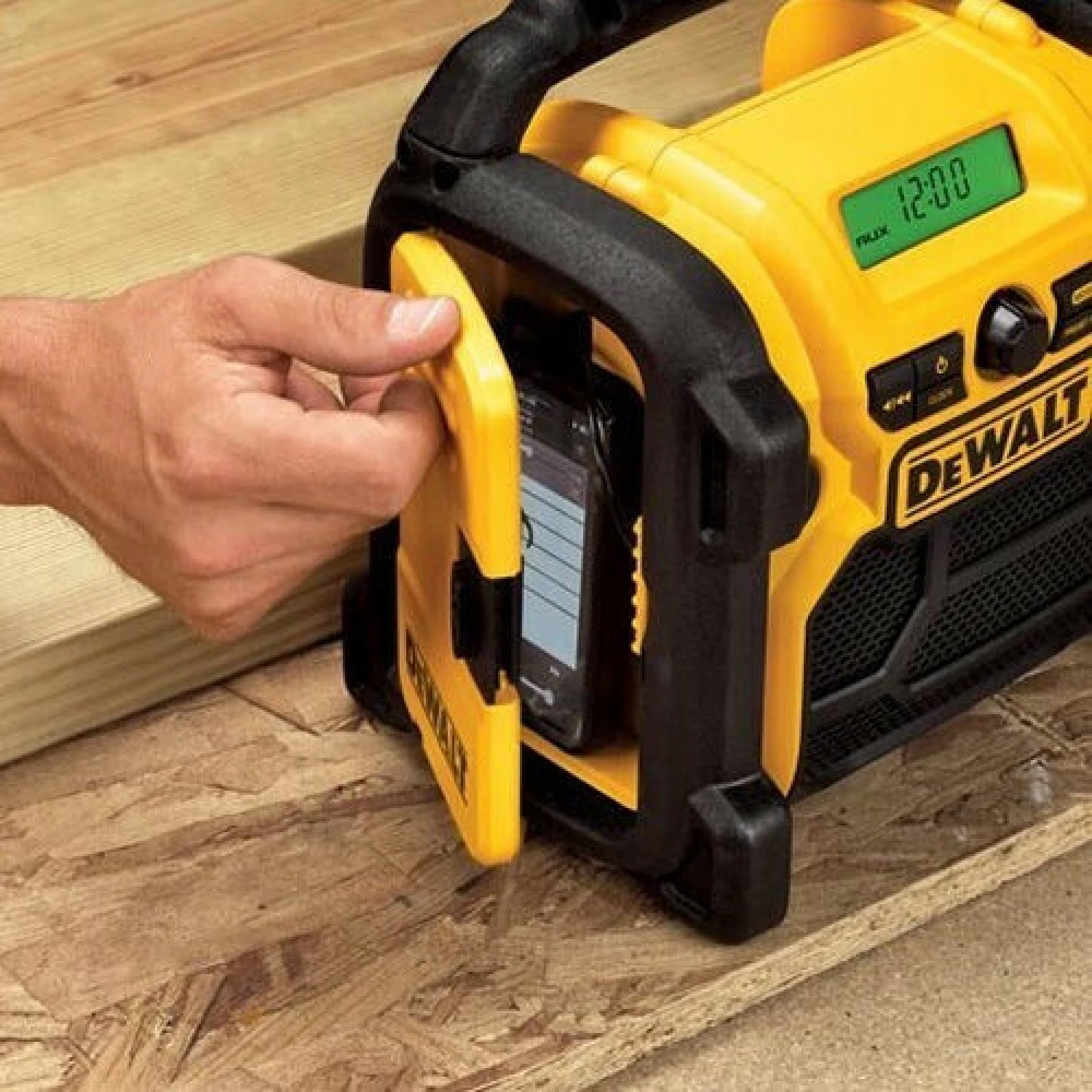 DeWALT DCR020 10.8-18V Li-Ion Accu bouwradio - DAB+ - werkt op netstroom & accu-image