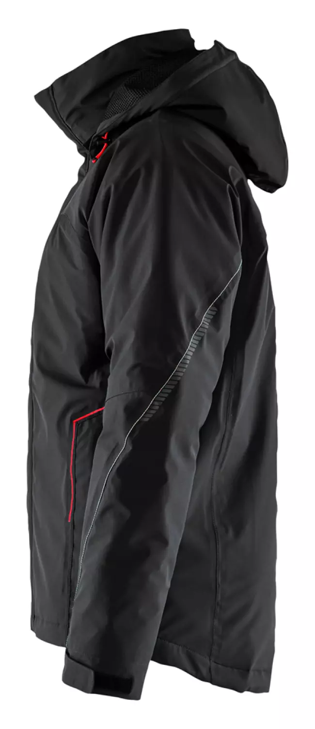 Blåkläder 4484 Lichtgewicht winterjas 4-weg stretch - Zwart/Rood - XXL-image