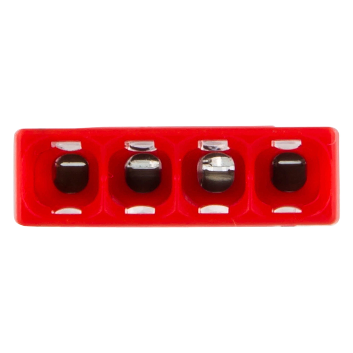 Wago 2273-204 Lasklem 4-polig - 4-gaats - 4 x 0.5 - 2.5 mm² - Transparant-rood (100st)-image