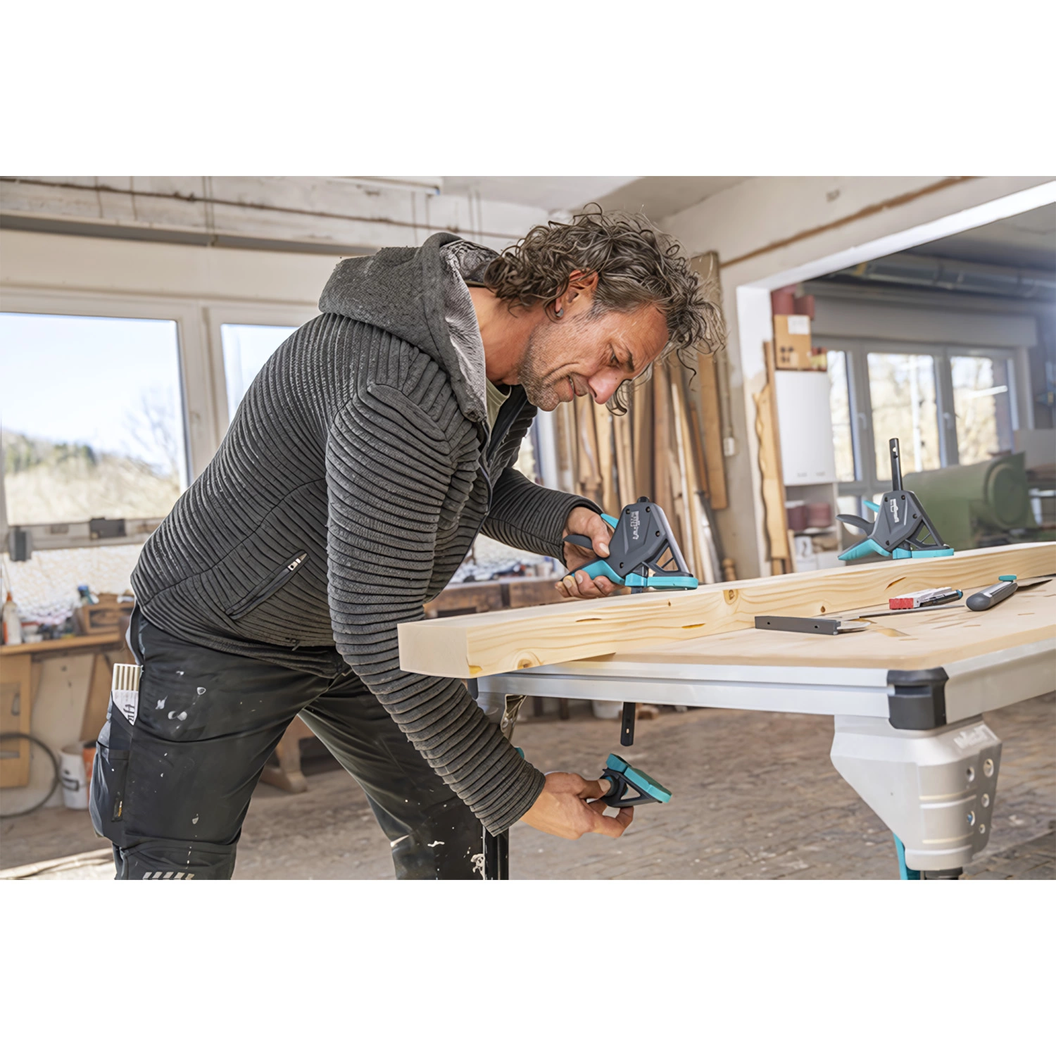 Wolfcraft 3094000 Pince à colle à une main PRO ERGO - 915 mm