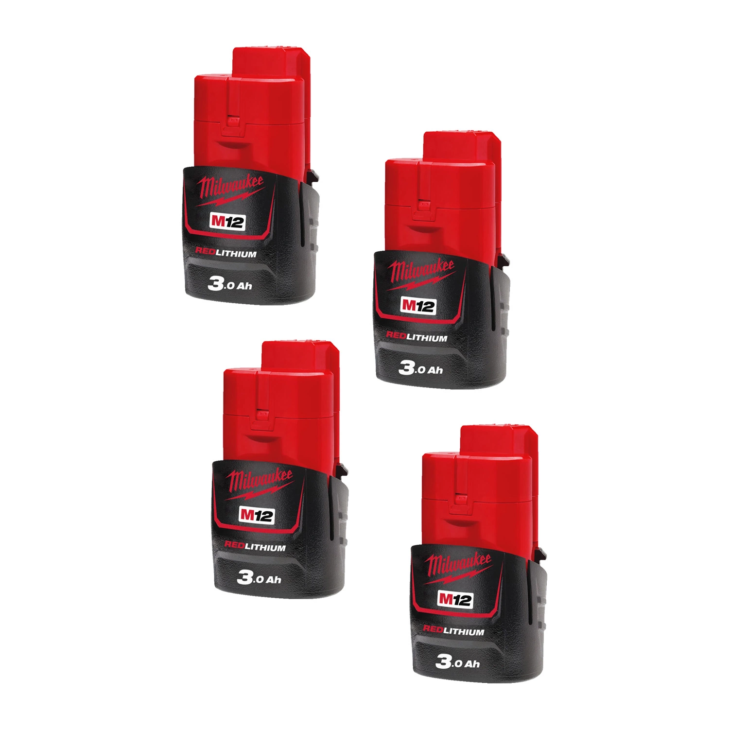 Milwaukee M12 B3 Batterie Li-ion 12V - 3.0Ah (4pcs)-image